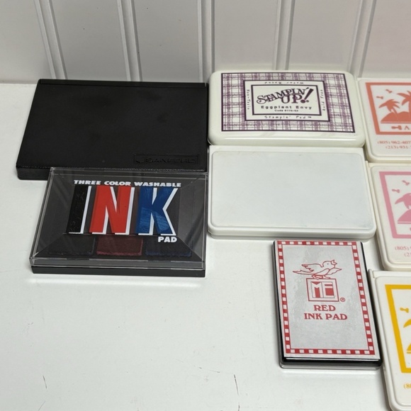 Vintage Lot Of 20 Ink Pads Stampin' Up Stampa Barbara Just For Kids Pink Blue - Picture 5 of 5